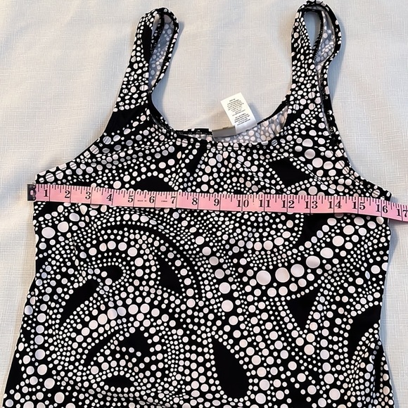 ISLANDER one piece bathing suit, size 16, black/white, in good condition - Picture 4 of 10